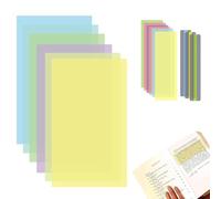 SANTUO Lot de 15 superpositions colorées en PET pour la dyslexie, les aides à la dyslexie pour la dyslexie, le TDAH, le syndrome d'Irlens pour soulager le stress visuel