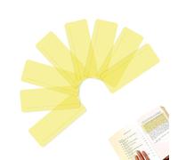 SANTUO Lot de 8 superpositions colorées pour dyslexie - Superpositions jaunes pour outils de lecture de la dyslexie, aide à la dyslexie et soulagement du stress visuel pour le TDAH, le syndrome