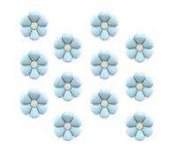 Sanu Belle 215013 Lot de 12 ballons gonflables à l'hélium en forme de marguerite Bleu 50 cm Pour fête, Saint-Valentin, mariage, fiançailles, fête des mères, anniversaire