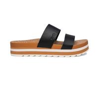 Sanuk Alt-Itude | Sandales à plateforme pour femme | Sandales tendance pour femme | Semelle moulée avec soutien de la voûte plantaire, noir, 39 EU