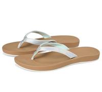 Sanuk Cosmic Shores Tongs irisées pour femme, Argenté, 40 EU