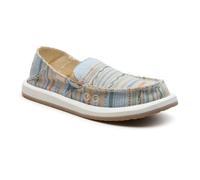 Sanuk Donna Couverture - Mocassins pour femme, bleu perle, 11