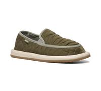 Sanuk Donna Quilted Mocassins pour femme, vert olive, 41 EU