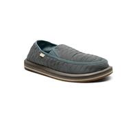 Sanuk Donny Mocassins matelassés pour homme | Chaussures à enfiler pour homme | Mocassins à enfiler pour homme | Semelle intérieure en mousse à mémoire de forme, bleu/gris, 40 EU