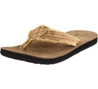 Sanuk Homme Fraid Not Tongs, Beige-Beige (Khaki), 41