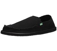 Sanuk Mocassins à Enfiler Vagabond pour Homme, Blackout, 44 EU