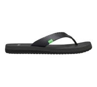 Sanuk Tongs pour femme avec semelles en tapis de yoga - Noir - ébène,