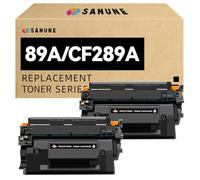 SANUNE 89A Lot de 2 cartouches de toner noir de remplacement pour HP 89A CF289A 89X CF289X (avec puce) pour Enterprise M507 M507n M507dn M507x MFP M528dn M528f M528c M528z M528 Series