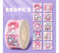 Sanurgente Hello Kitty Cartoon Sticker,Cute Cartoon,Kuromi My Melody,Children'S Diary,Bonus Gift,Closure Diary Booklet,500 Pcs.My Melody A.