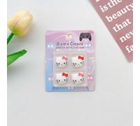 Sanurgente Hello Kitty Cover Pour Nintendo Switch, Ns Lite, Oled Cartoon Gamepad Thumbstick Case, Joystick Protector, Soft Shell, 4pcs Box--Hello Kitty
