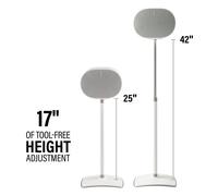 Sanus Pieds d’Enceinte Réglables WSSE3A2-W2 pour Sonos Era 300 - Lot de 2 - Blan