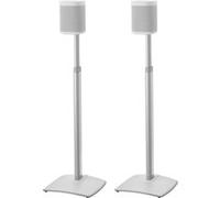 Sanus Paire de pieds d'enceintes sans fil à hauteur réglable conçus pour Sonos One, One SL, Play : 1 et Play: 3 - Hauteur Réglage jusqu'à 40 cm - Gestion des câbles intégrée - Lot de 2 - Blanc