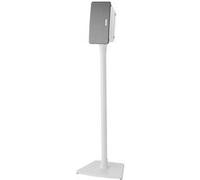Sanus Support sur pied pour enceintes sans fil Sonos One, Play: 1 et Play: 3 - Conçu pour améliorer la qualité de l'écoute - Goulotte intégrée - Lot de 2 - Blanc