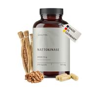 SANUTRA® Gélules de Nattokinase - 20.000 FU/g, 2.000 FU par jour, sans soja ni additifs, véganes, vitamine K1 & K2 éliminée, contrôlées résidus, fabrication allemande, 270 x 100 mg