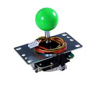SANWA JLF-TP-8YT Joystick vert original - Pour jeu d'arcade Jamma 4 et 8 positions réglables, compatible avec Catz Mad SF4 Tournament (Green Ball Top) S@NWA