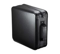 SANWA Pochette CD 320 Capacités, Étui de Rangement DVD VCD avec Poignée et Fermeture Éclair, Imperméable, Protection Boîtier Blu-ray Disques, Portable pour Musique, Maison, Voiture, Bureau, Noir