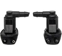 SANWAN Lot de 2 buses de lave-glace universelles pour pare-brise de voiture, 2 buses de pulvérisation pour vitres avant de voiture Noir