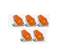 SANWAN Lot de 5 ampoules T10 étanches pour voiture camion Ambre