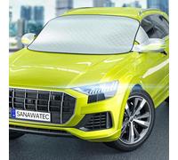 SANWATEC |Couverture Pare-Brise Voiture avec & Cache Miroir |Bache Protection Magnétique -Couverture Repliable | Anti Givre& Neige, Glace& Pluie et Soleil&Poussière