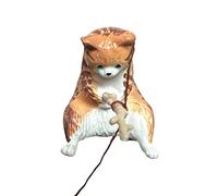 SANWOOD Décoration d'aquarium Non Déformée Dessin Animé Poissons Chat Ornement Aquarium Décor À Faire Soi-même Forme Vivante C
