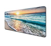 SANWUMIAN Sous-main de bureau, tapis de souris, tapis de bureau avec base antidérapante et bords cousus, tapis de clavier à motif personnalisé pour ordinateur portable, bureau et maison, 80 x 40 cm,