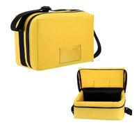 Sanwuta Kit de détective de scène de crime - Marqueurs de scène de crime - Étui de transport pour décorations de fête d'Halloween sur le thème du , mystère - Léger - Jaune