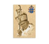 SANWYA Poster du Grand Pape Jean-Paul II 2 Saint Jean-Paul II pour chambre à coucher, peintures décoratives sans cadre, 20 x 30 cm