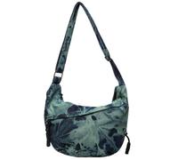 Sanxiner Sac à bandoulière croissant pour femme en nylon souple, spacieux, sac à bandoulière tendance 3-denim vert