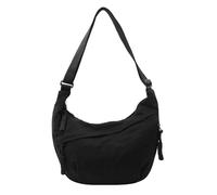 Sanxiner Crescent Sac à bandoulière en nylon pour homme et femme - Multi-poches - Sac Hobo spacieux - Sac à raviolis souple, 1-Noir