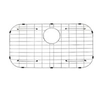 SANYCASA Grille d'évier de cuisine en acier inoxydable - 66-0,3 cm x 35,6 cm - 1 cm - Protection d'évier pour éviers à cuve unique - Drainage arrière, rayon d'angle de 7,6 à 1,3 cm, grille d'évier