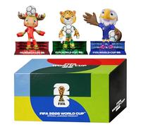 Sanyetral FIFA World Cup 2026 3PCS Figurines de Mascotte Coupe du Monde 2026, Comprend Clutch, Zayu, Maple,Jeu de Court-A (6 cm)