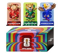 Sanyetral FIFA World Cup 2026 3PCS Figurines de Mascottes Multicolore,Comprend Clutch, Zayu, Maple,Jeu de Base Set-B(6 cm)