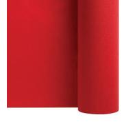 SANYGIENE Rouleau Nappe Intissée Rouge | Largeur 1,20 m - Longueur 25 m | Toucher Tissu | Indéchirable | Gamme Table Privilège | Repas de Famille, Entreprise, Fêtes de Noel