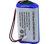 Sanyo 2/UR18650-ZM2 PCBK Pile rechargeable spéciale 18650 avec câble Li-Ion 7.4 V 2420 mAh 1 pc(s)