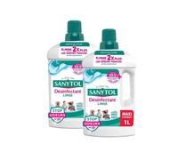 Sanytol Désinfectant Linge Stop Odeurs, Parfum Fraîcheur Active, 2 L (2 Paquets de 1 L)