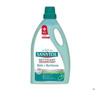 SANYTOL Désinfectant Multi-Surfaces & Sols - Nettoyant Hygiénique pour Toute la Maison - 5L
