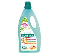 Sanytol Désinfectant Nettoyant Multi-usages 94% d'origine végétale aux huiles essentielles Agrumes - Flacon 1 L