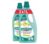 Sanytol Nettoyant Désinfectant Sols Et Surfaces Parfum Citron Et Fleurs D'Olivier Flacon 1l