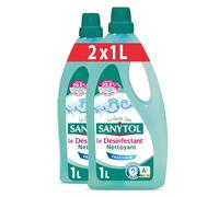 Sanytol - Désinfectant Nettoyant Multi-Usages Sols et Surfaces - Parfum fraîcheur - 1 L - Lot de 2 - Bactéricide, Virucide, Fongicide - Sans Javel, Air Label Score A+