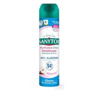 SANYTOL - Désodorisant Purifiant à la Fleur de Coton, Fraîcheur Durable et Air Sain (Aérosol 300 mL) - Lot de 3 - vendu par Lot