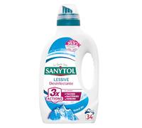 Sanytol - Lessive Désinfectante - Grand Air - 1,7 L - Tout Type de Linge, Préserve Fibres et Couleurs à Toutes Températures - Bactéricide, Virucide - Sans Javel