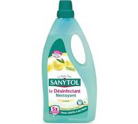 Sanytol - Désinfectant Nettoyant Multi-Surfaces - Parfum Citron - 1L - Lot de 3 - Sans Javel, Air Label Score A+ - Nouvelle formule 5X plus nettoyante - Fraîcheur longue durée