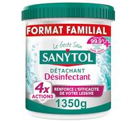 Sanytol - Poudre Détachante Désinfectante Linge - 1,35kg - Bactéricide, Virucide - Sans Javel - 4 Actions dès 20°C