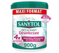 Sanytol - Poudre Détachante Désinfectante Linge - 900 g - Bactéricide, Virucide - Sans Javel - 4 Actions dès 20°C