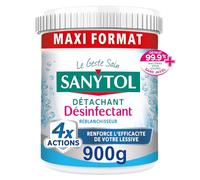Sanytol - Poudre Détachante Désinfectante Linge Blanchissante - 900 g - Bactéricide, Virucide - Sans Javel - 4 Actions dès 20°C