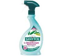SANYTOL Spray désinfectant multi-usages Eucalyptus 500 ml Bleu clair (turquoise) pour la bouteille, bleu foncé pour le pulvérisateur