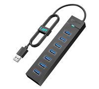 Sanzang Hub USB 3.0 pour ordinateur portable, lecteur flash, disque dur, console, imprimante, appareil photo, clavier, souris