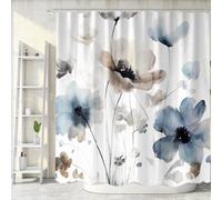 Sanzugh Rideau de Douche de Style bohème en Tissu avec Crochets pour décoration de Salle de Bain avec Crochets, 183 x 183 cm, Joli décor de Bain de Ferme