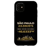 Sao Paulo Brésil coordonne Le Design Minimaliste de l'identité de la Ville Coque pour iPhone 11