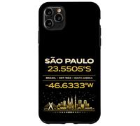 Sao Paulo Brésil coordonne Le Design Minimaliste de l'identité de la Ville Coque pour iPhone 11 Pro Max